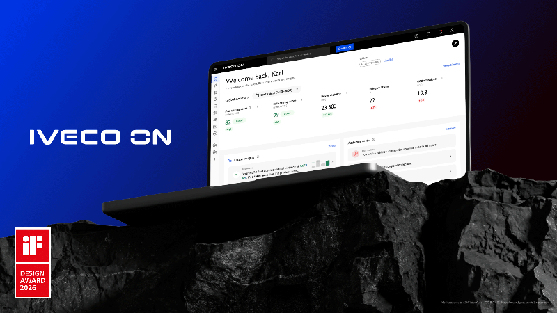 IVECO ON vince il prestigioso iF DESIGN AWARD 2026 per l'eccezionale esperienza digitale utente - AUTO INDUSTRIALE BERGAMASCA