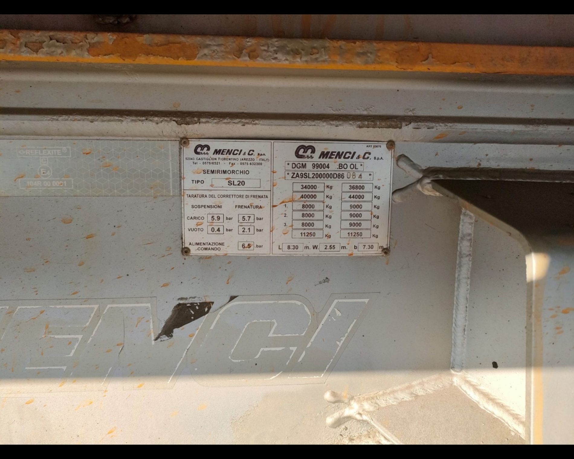 IVECO SEMIRIMORCHIO MENCI & C. SPA SL20 ROSSO - AUTO INDUSTRIALE BERGAMASCA