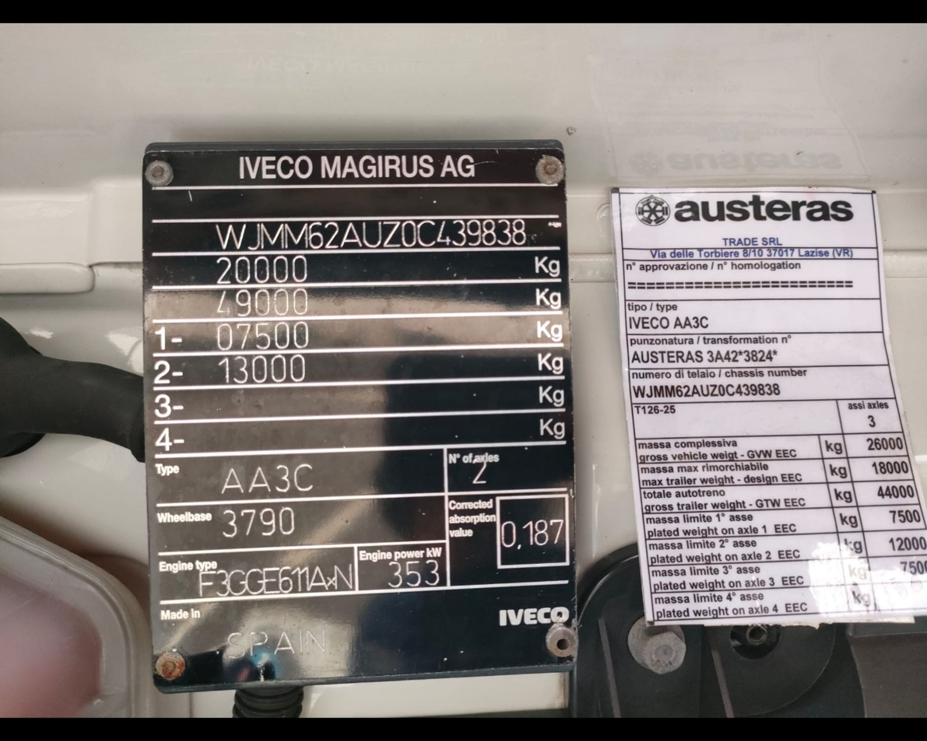 IVECO S-WAY AT 480CV TELAIO 3ASSI  - AUTO INDUSTRIALE BERGAMASCA