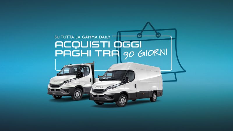Promozione Su tutta la Gamma Daily acquisti oggi e paghi nel 2026 - AUTO INDUSTRIALE BERGAMASCA